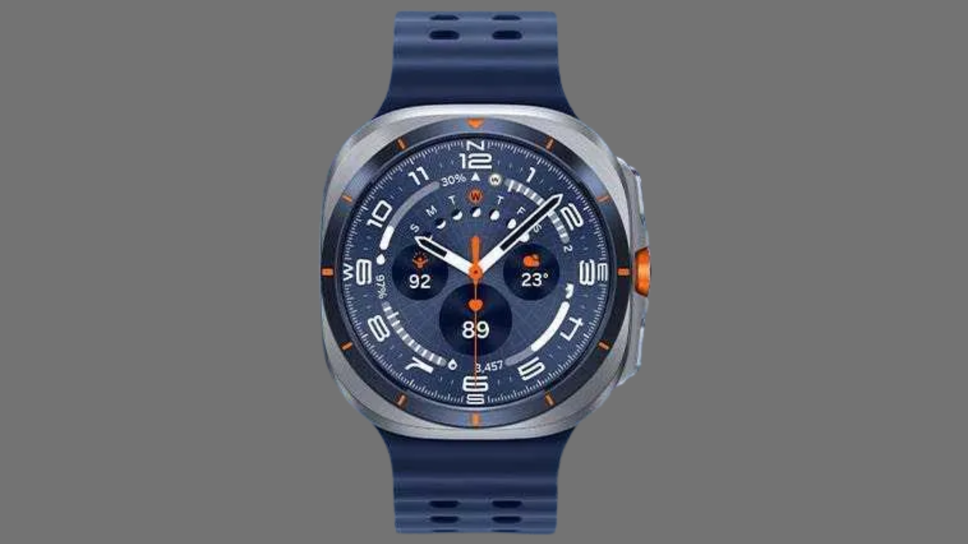 Render of the Galaxy Watch Ultra (2025) over a plain white background.