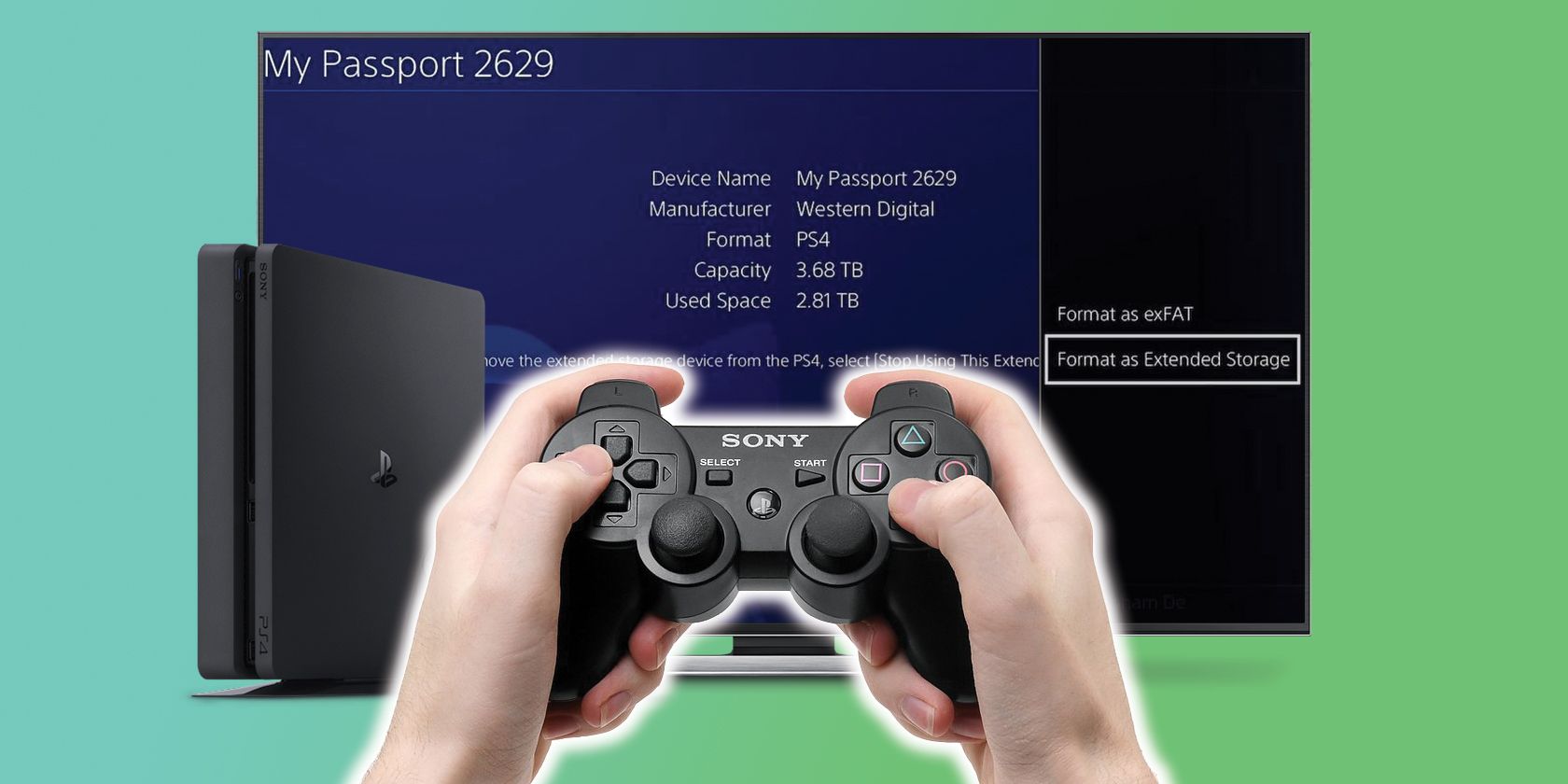 Перенос игр PS4 между системным и внешним хранилищем