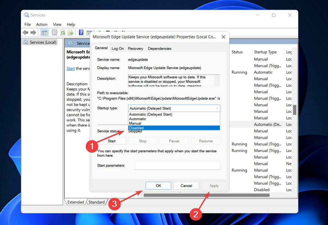 Отключение проблемных служб в ос Windows