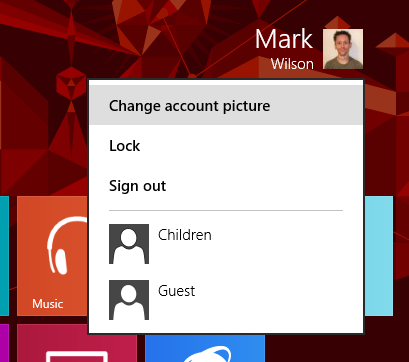 Смена изображения учётной записи в параметрах аккаунта