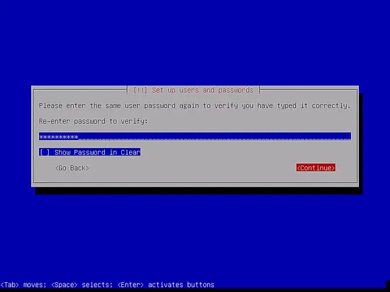 Повтор пароля пользователя