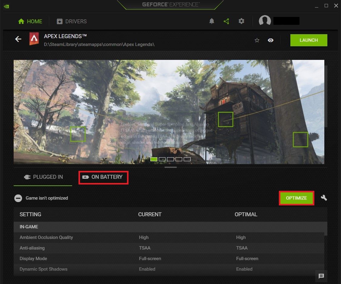 Настройки GeForce Experience: оптимизация и профиль питания