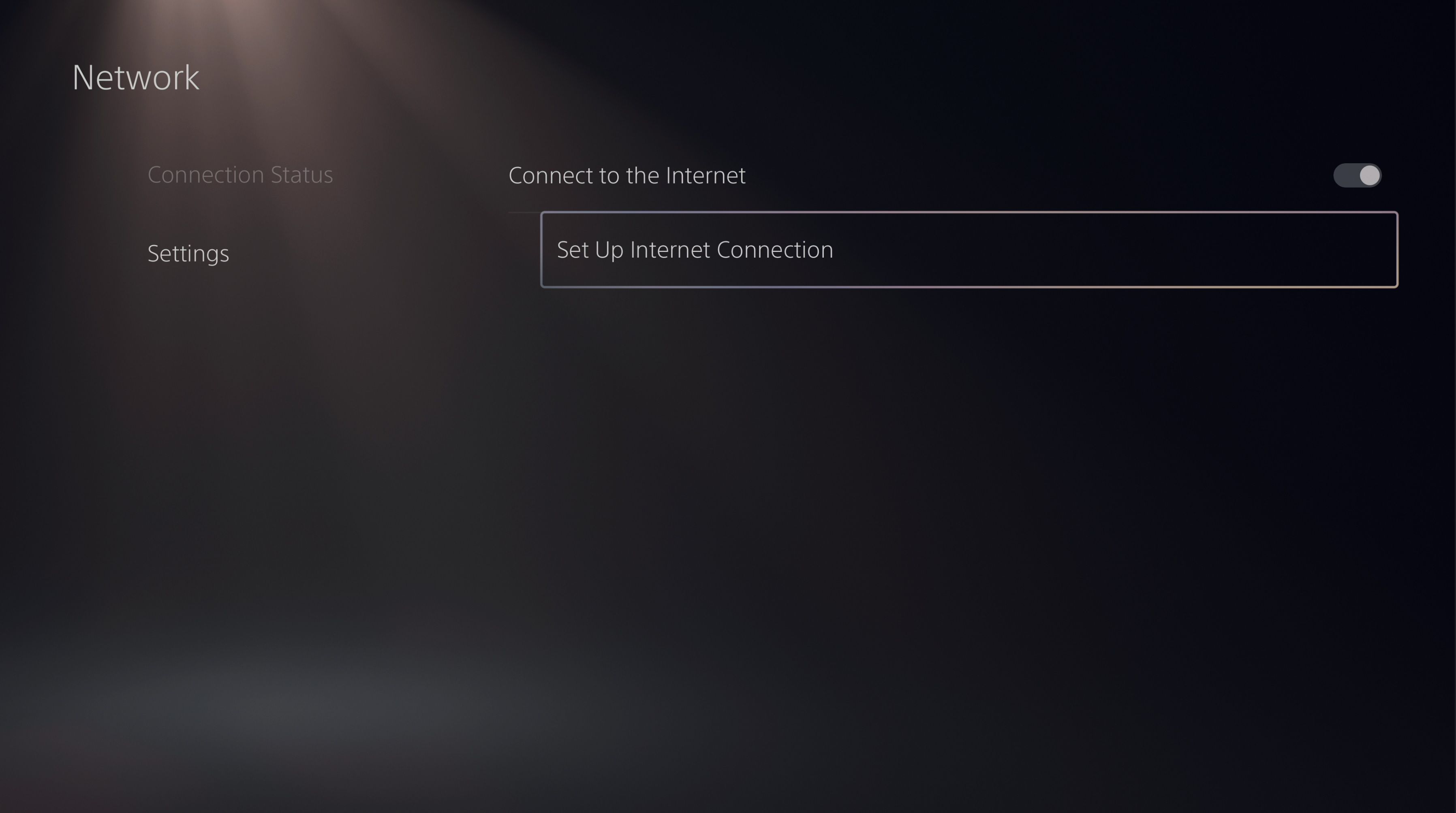 Перейдите в сетевые настройки и выберите 