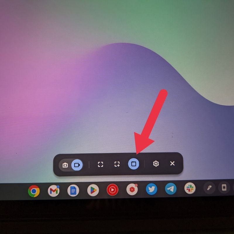 запись окна ChromeOS
