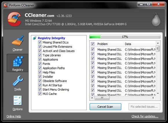Проверка системы и окончательная очистка
