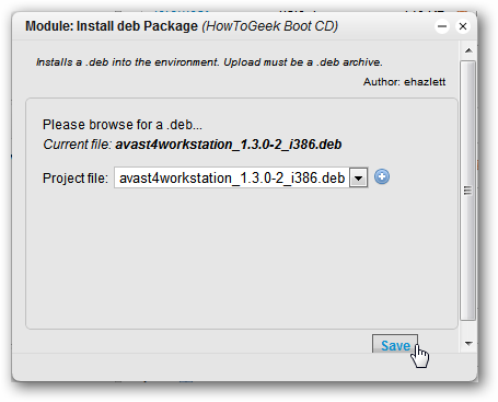 Загрузка локального deb-файла в проект