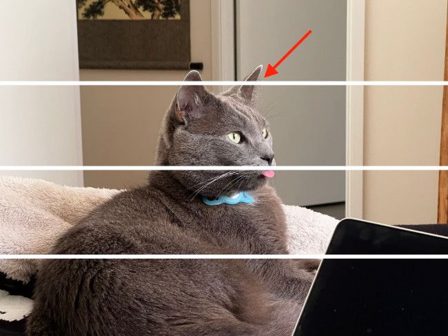 Разделение изображения на четверти для размещения объекта