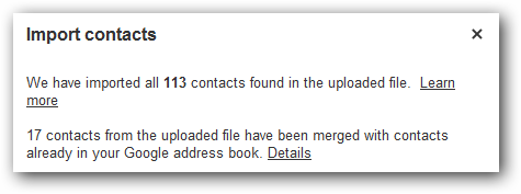 Назначение группы для импортированных контактов в Gmail