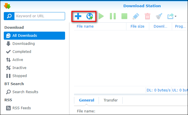 Добавление новой загрузки по URL