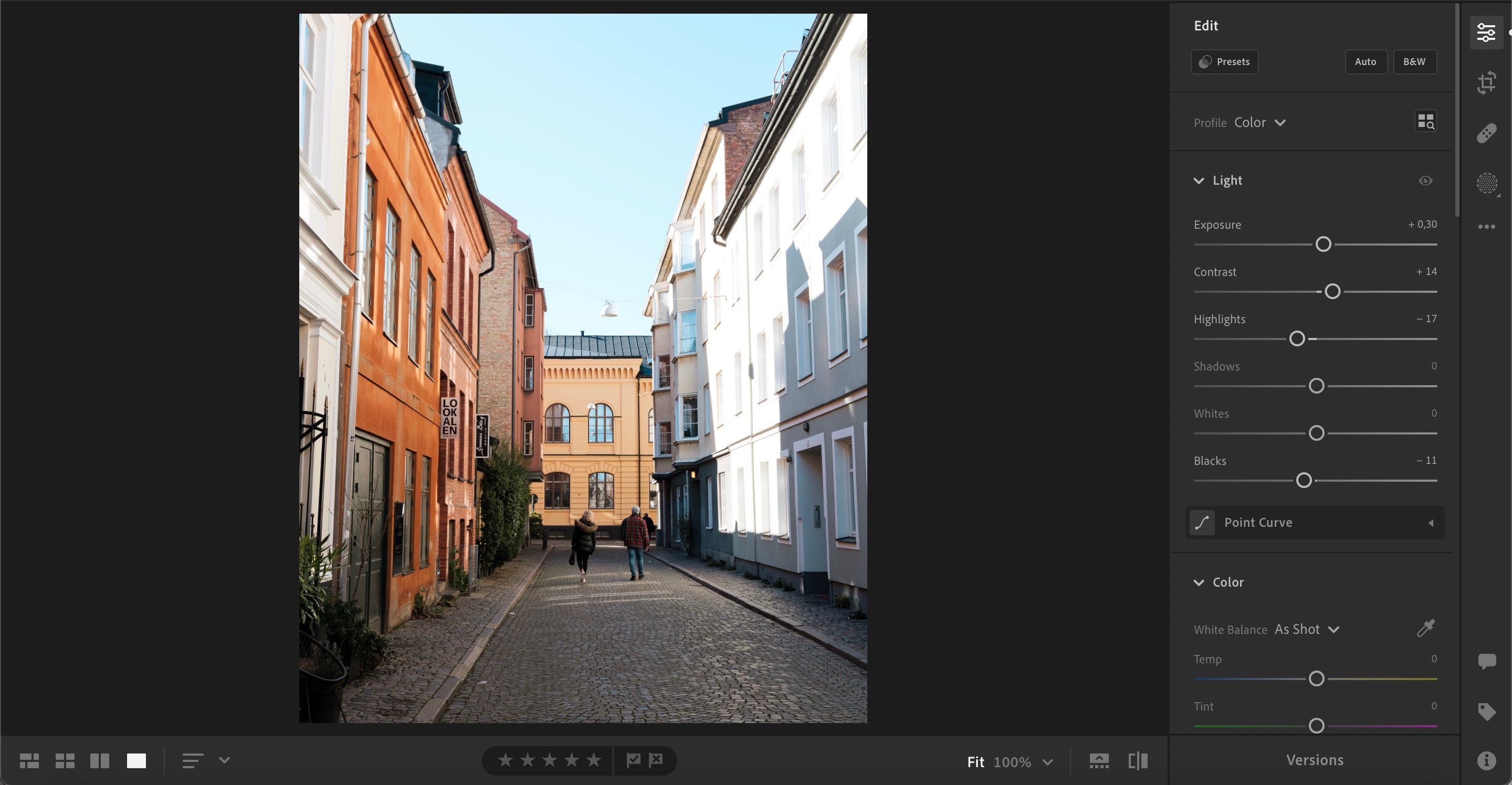 Сравнение фото в Lightroom CC