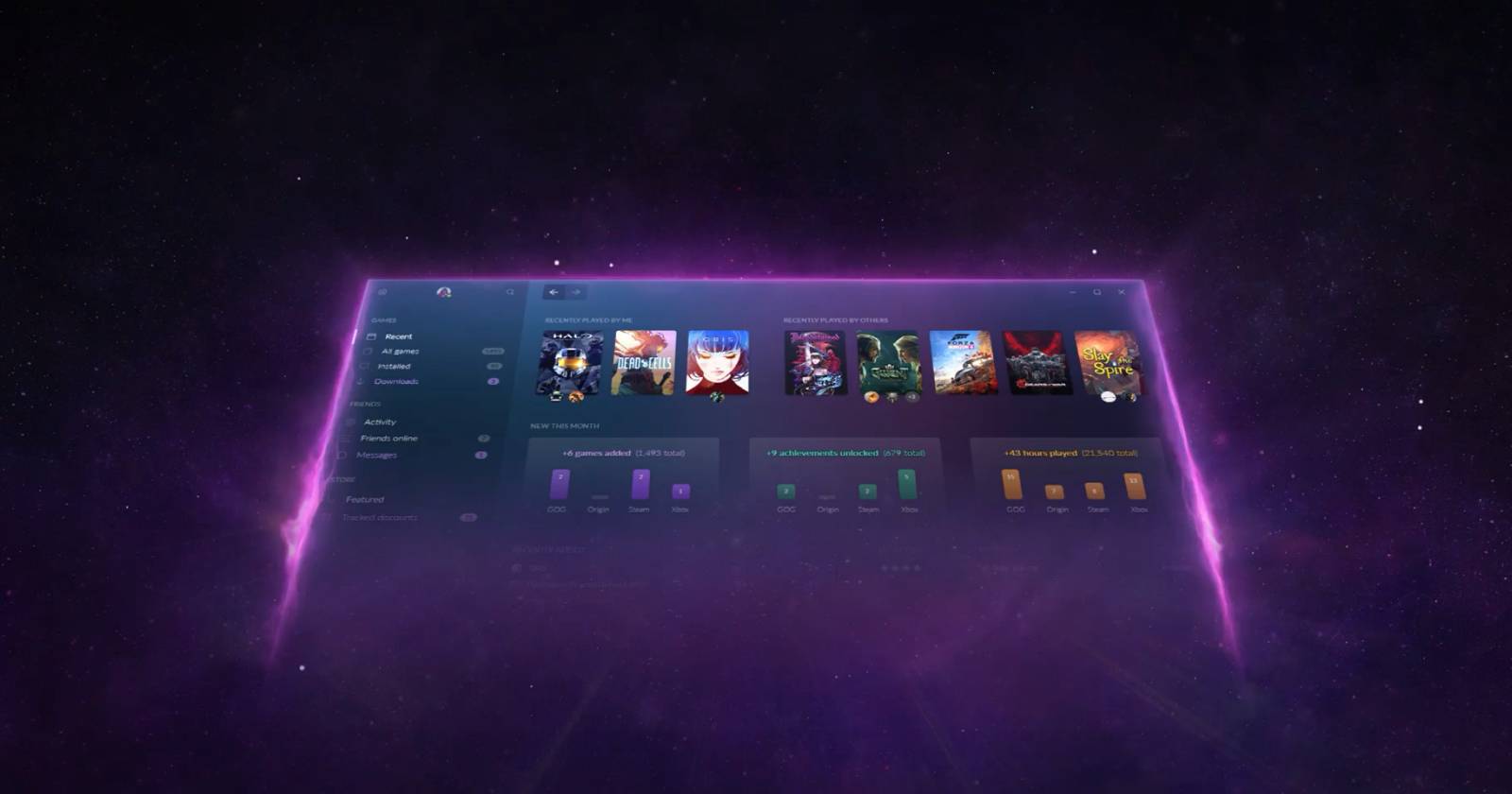Настройка уведомлений в GOG Galaxy