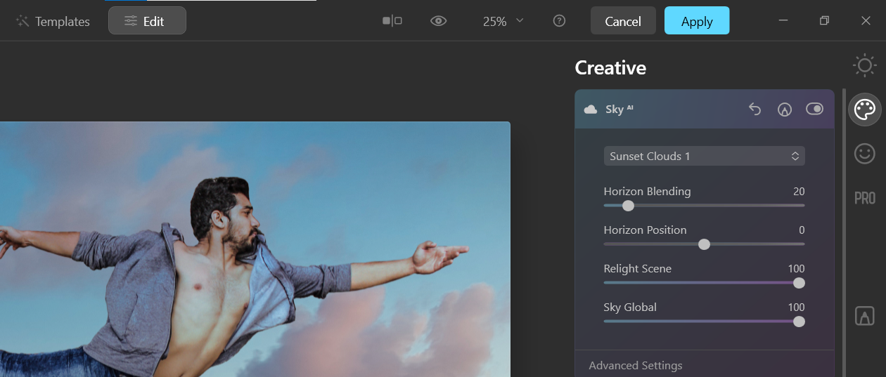 Выбор Sunset Clouds 1 — скриншот
