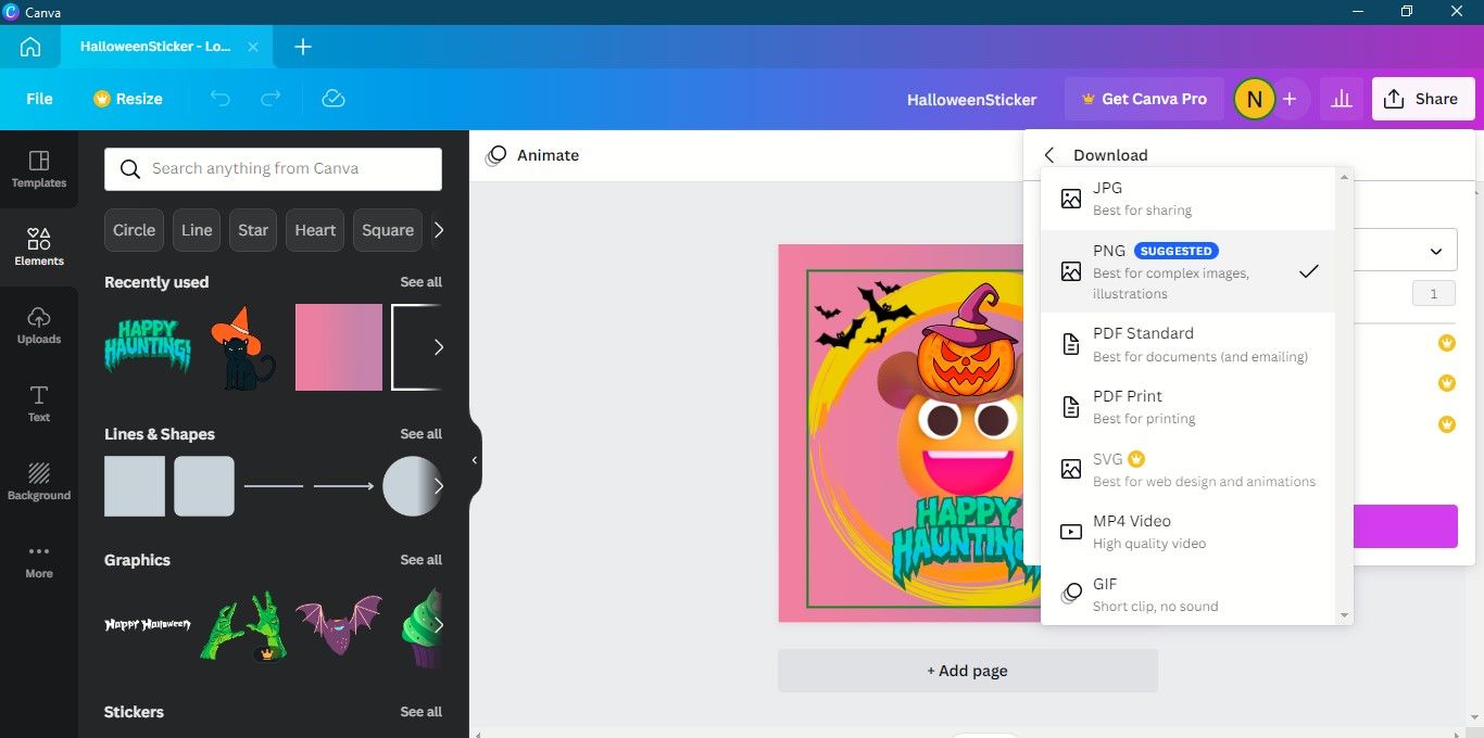 Сохраните стикер и скачайте на ПК