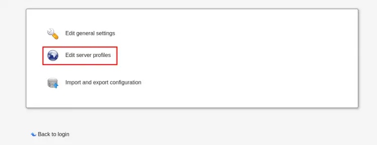 Страница входа LAM
