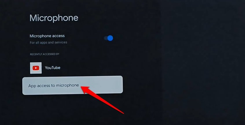 Доступ приложений к микрофону на Android TV