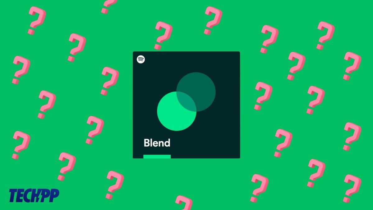Пример совместного плейлиста Spotify Blend на экране приложения