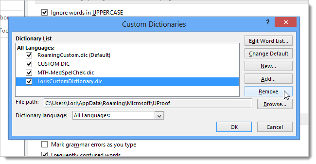 Удаление словаря из списка без удаления файла с диска