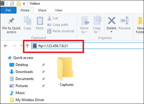 Вход на FTP сервер через Проводник Windows с запросом учётных данных