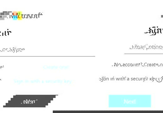 Вход в учётную запись Microsoft на веб‑сайте Outlook