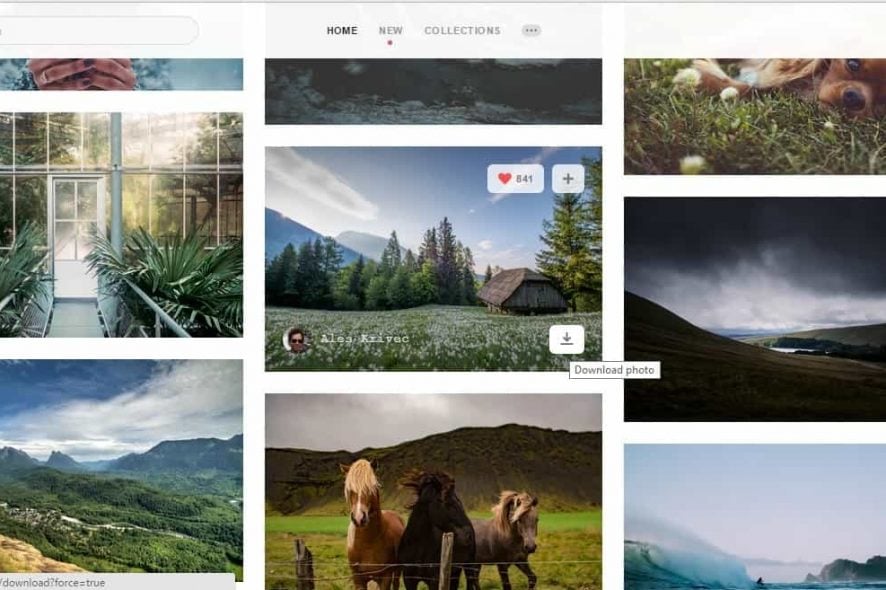 Добавить обои Unsplash в Chrome, Firefox и Windows