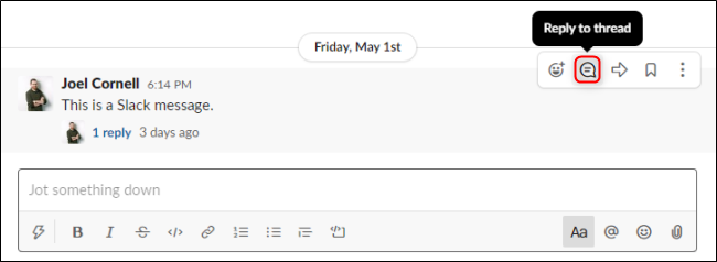 Slack Reply To Thread