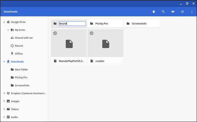 Папка Screenshots на внешнем носителе