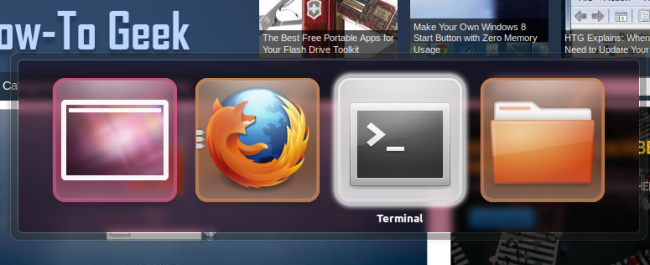 Alt-Tab показывает сгруппированные приложения и количество окон