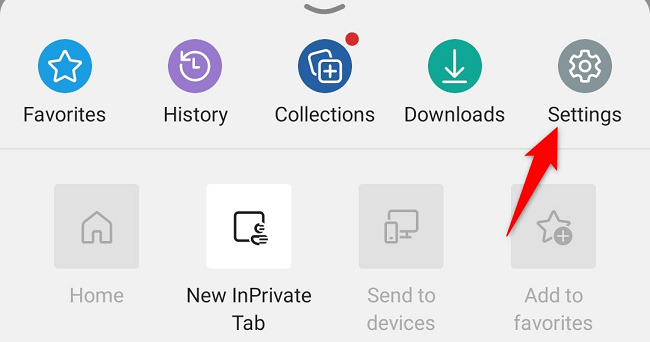 Нажмите «Настройки» в меню.