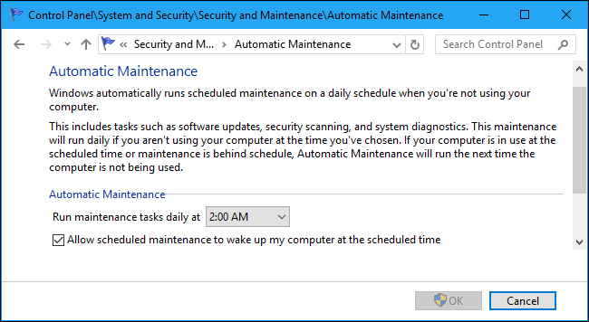 Параметры изменения времени обслуживания и разрешения пробуждения