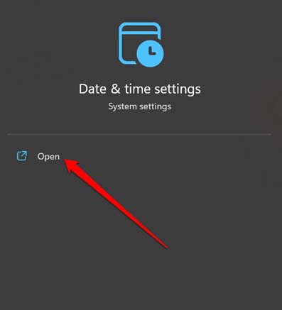 Настройки даты и времени в Windows 11