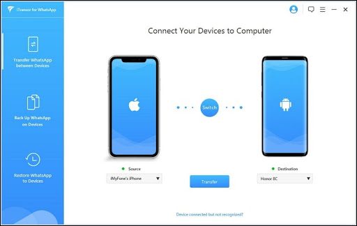 Перенос WhatsApp на новый телефон — iMyFone iTransor
