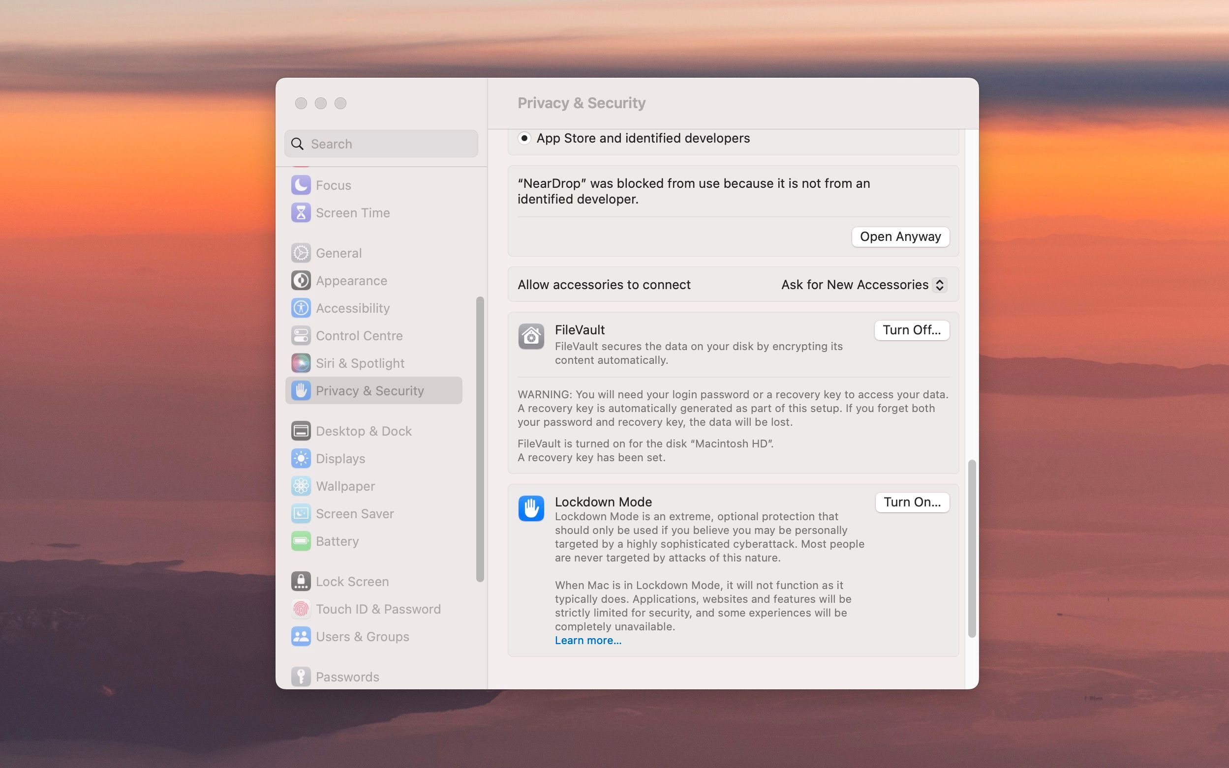 Установка NearDrop на Mac — иконка в строке меню