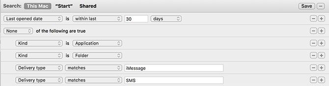 Smart Folder criteria