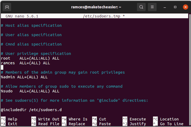 Иллюстрация опасного правила sudo