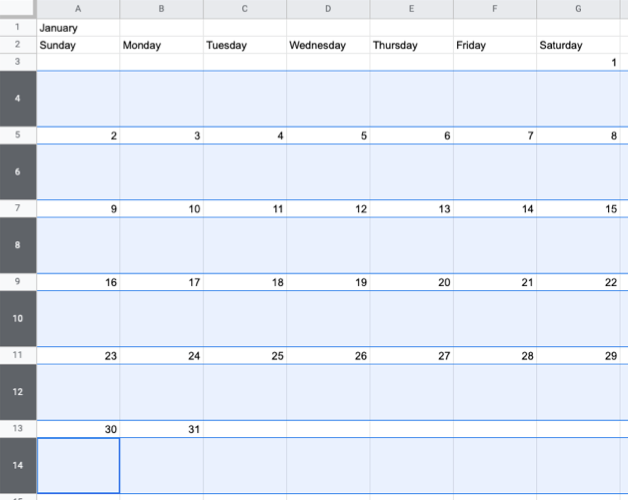 Увеличьте пустые строки