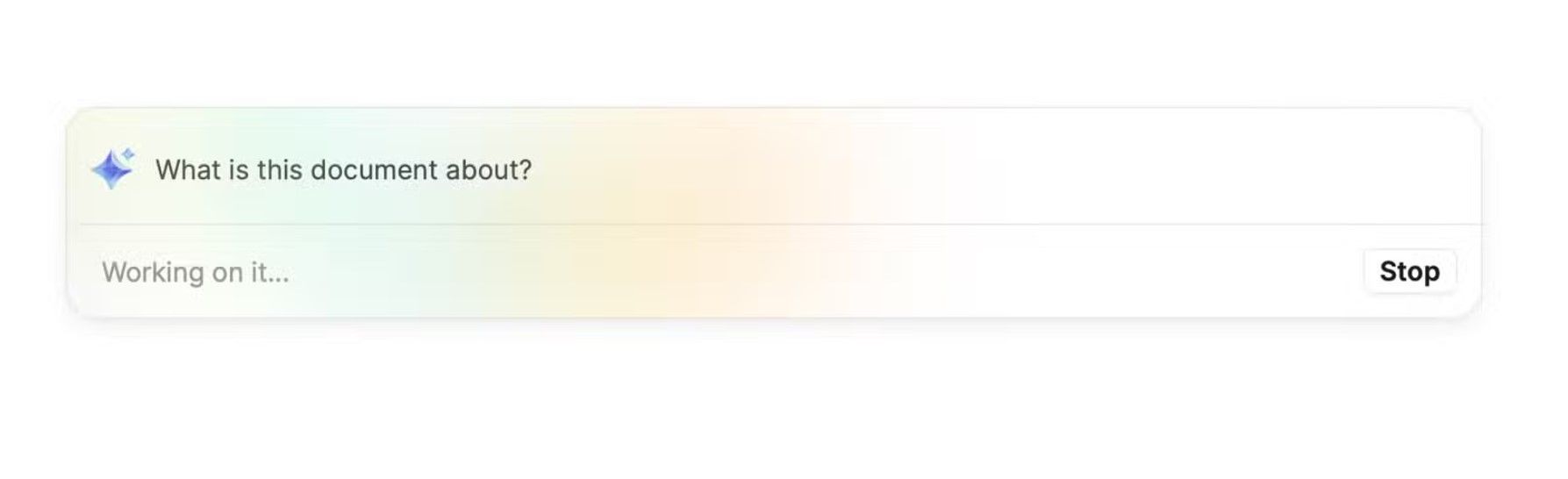 В панели Docs пользователь просит AI Companion резюмировать документ
