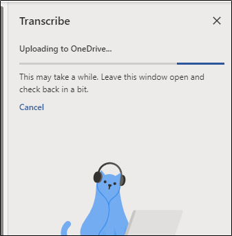 Процесс расшифровки и загрузки в OneDrive