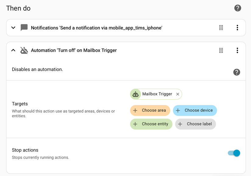 Автоматизация, которая отключает сама себя после срабатывания, в Home Assistant