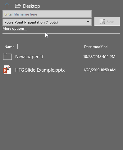 Переименование файла и выбор формата при сохранении слайда как изображения (анимация)