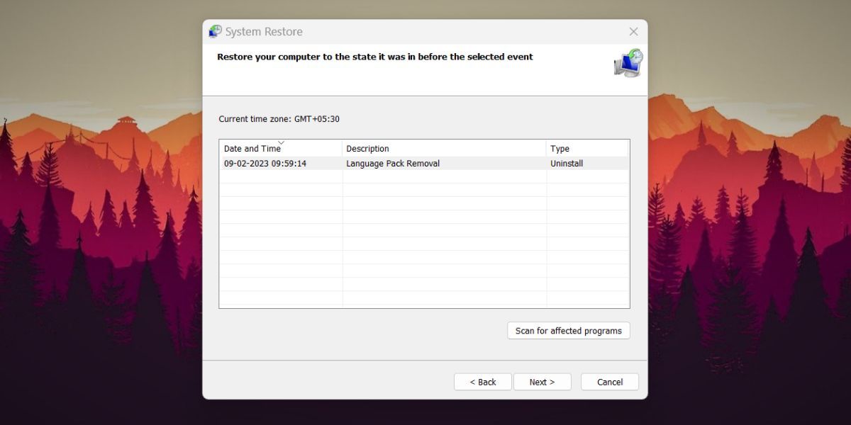 Восстановление Windows 11 до прежнего рабочего состояния