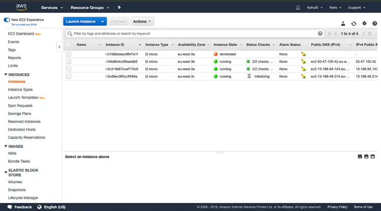 Число инстансов увеличилось после масштабирования