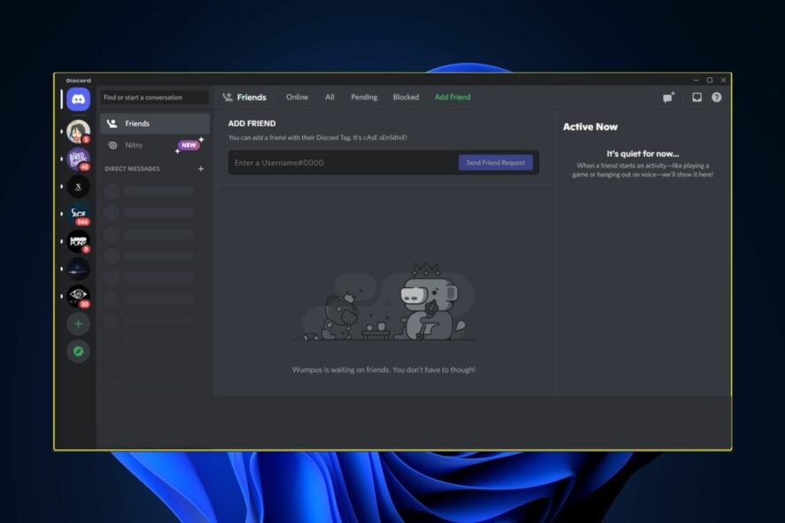 Исправить жёлтую рамку в Discord