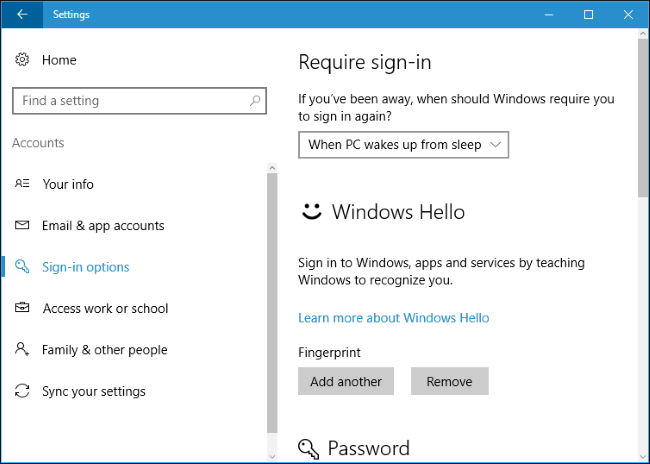 Вход в LastPass по отпечатку в Windows