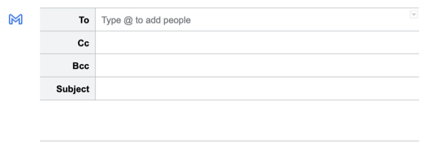 Вставленный шаблон письма в Google Docs