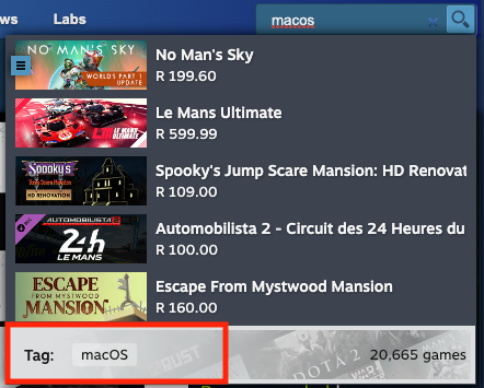 Как найти игры для Mac в Steam, GOG и Epic