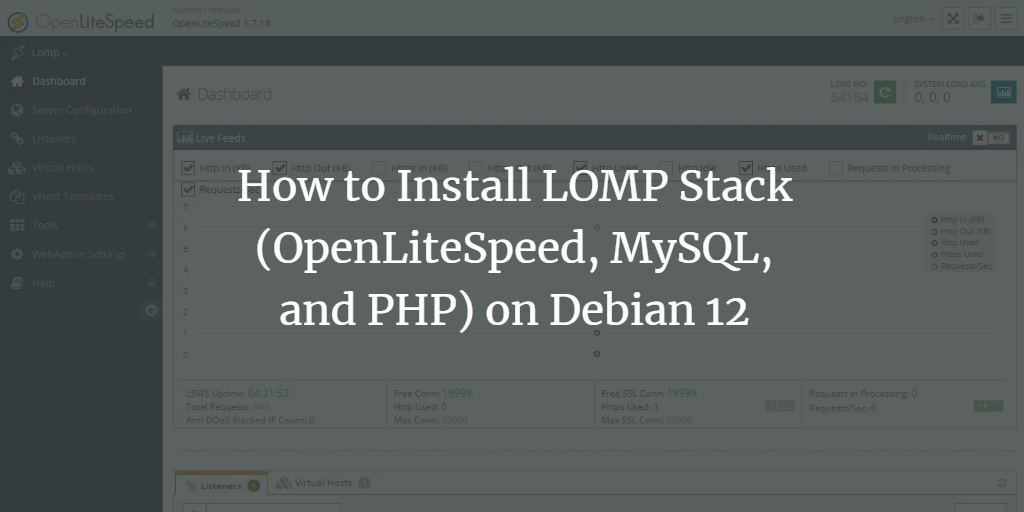 OpenLiteSpeed на Debian 12 — установка LOMP
