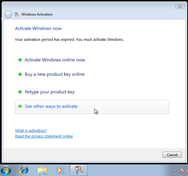 Мастер активации Windows: другие способы активации