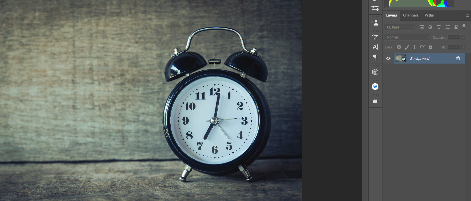 Выбор слоя для изменения