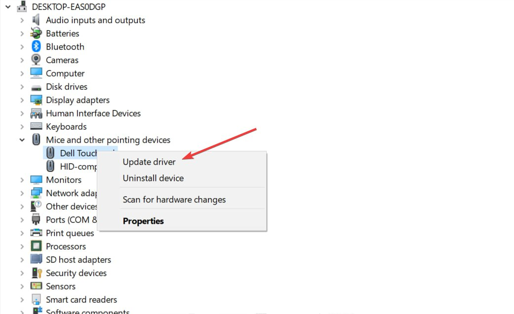 Диспетчер устройств: раздел Мыши и иные указывающие устройства