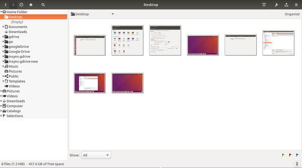 Массовое изменение размера в gThumb